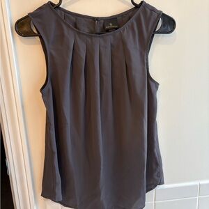 Worthington Charcoal Sleeveless Blouse